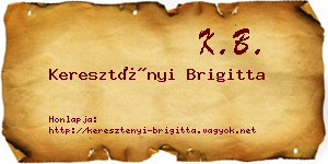 Keresztényi Brigitta névjegykártya